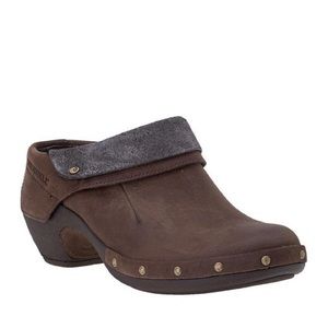 Merrell Luxe Wrap Clog Chocolate Nubuck 9.5